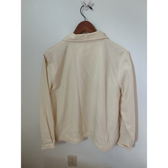 Brownstone Studio Jacket Womens L Button Front Embroidered Floral Beads Shacket - Picture 3 of 7